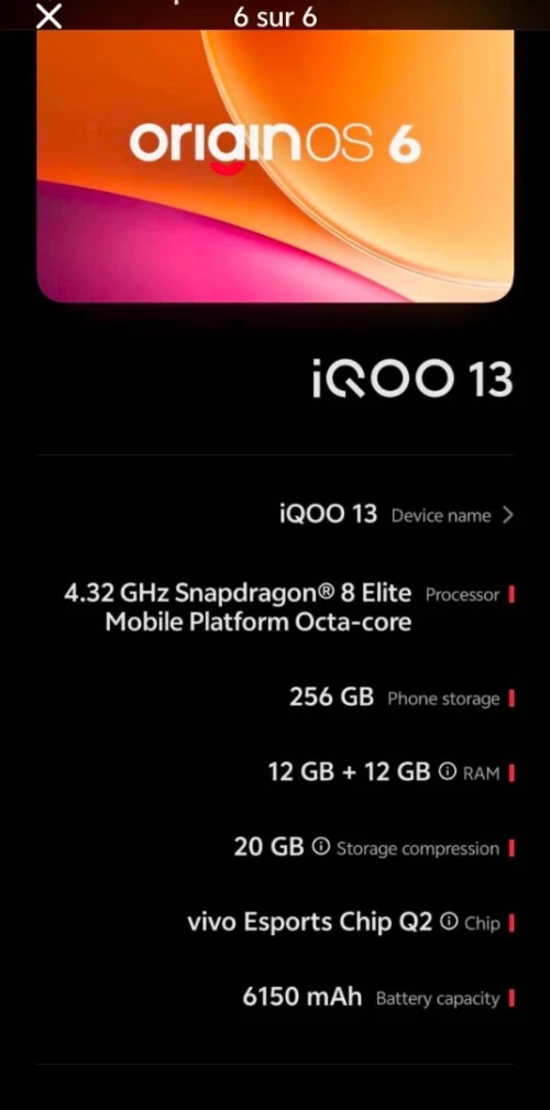 Vivo Iqoo 13 BMW édition