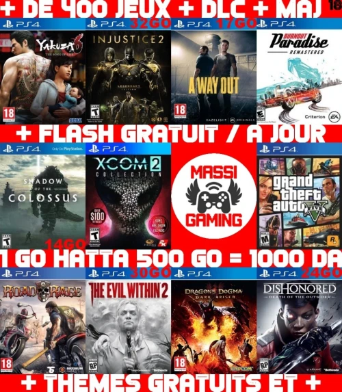 INSTALLATION JEUX DIAL PS4 FLASHÉE 9.X & 11.00 & 12.X & 13.00 (+ FLASH GRATUIT + DLC + MISE A JOUR)