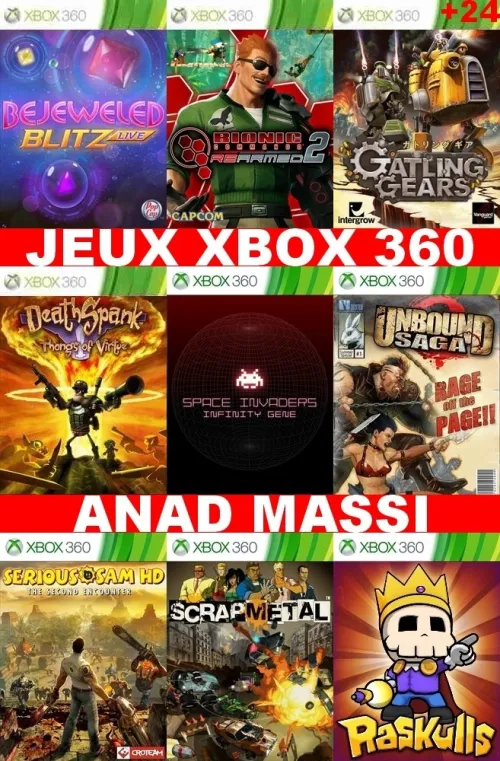 INSTALLATION JEUX XBOX 360 (PRIX CHOC FA DESCRIPTION)