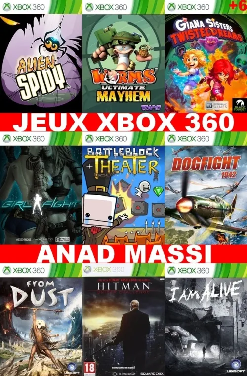 INSTALLATION JEUX XBOX 360 (PRIX CHOC FA DESCRIPTION)