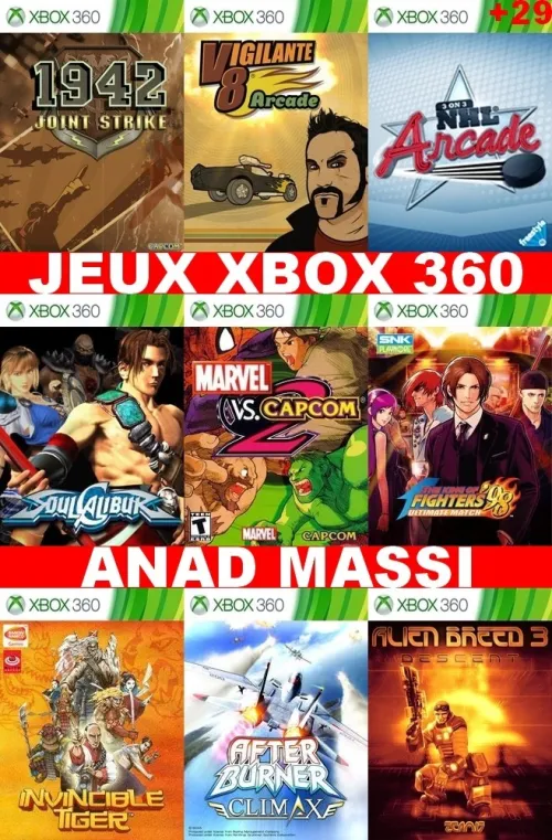 INSTALLATION JEUX XBOX 360 (PRIX CHOC FA DESCRIPTION)
