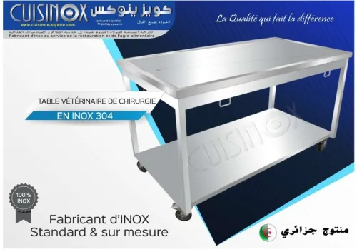 EQUIPEMENT DE CUISINE EN INOX TABLE CHARIOT RAYONNAGE .....