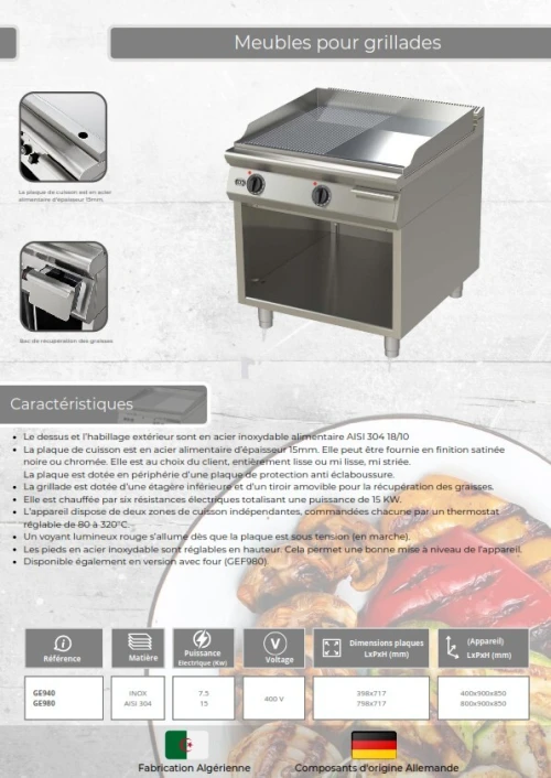 EQUIPEMENT DE CUISINE PROFESSIONNEL