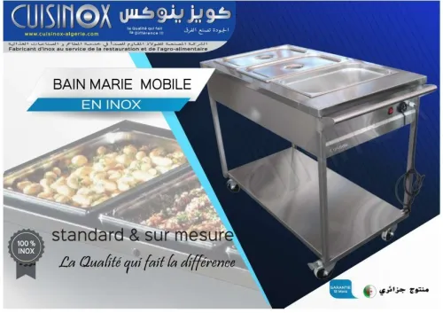 EQUIPEMENT DE CUISINE EN INOX TABLE CHARIOT RAYONNAGE .....