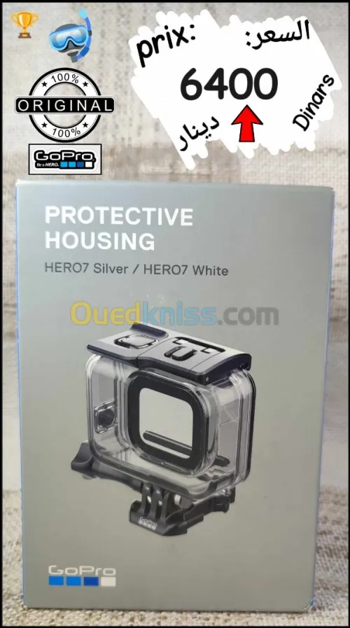 GoPro 7 White Silver EDITION caisson plongée sous marine