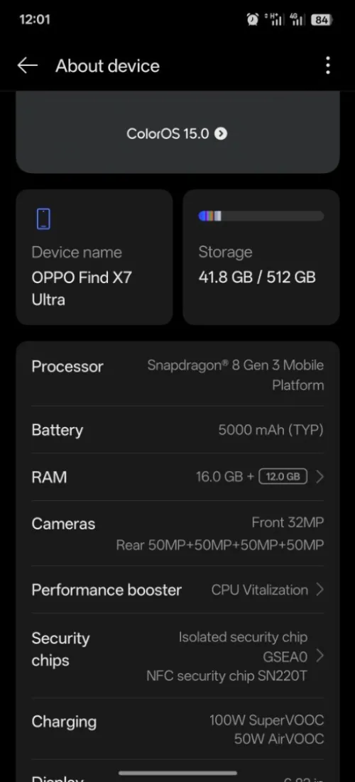Oppo Find x 7