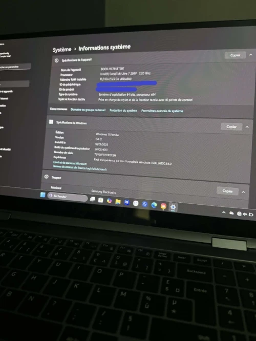 Samsung Galaxy Book 5 360 - Ultra 7 - 16GB lpddr5x - 512GB NVME - Oled - Neuf Jamais Utilisé