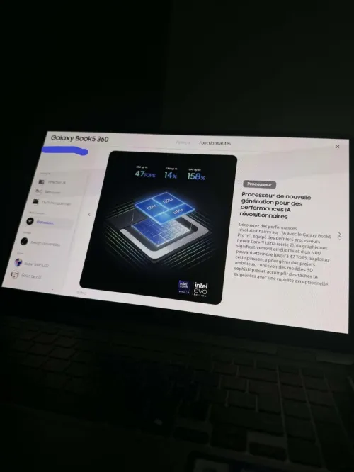 Samsung Galaxy Book 5 360 - Ultra 7 - 16GB Lppdr5x - 512GB NVME - Neuf Jamais Utilisé