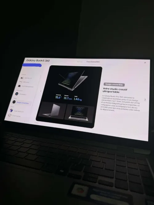 Samsung Galaxy Book 5 360 - Ultra 7 - 16GB Lppdr5x - 512GB NVME - Neuf Jamais Utilisé