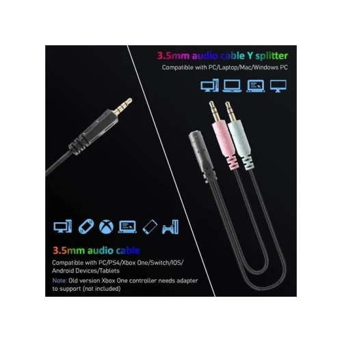 Casque Gaming Beexcellent GM-8 RGB  Pour Ps4 Pc Xbox One Mac Switch Rgb