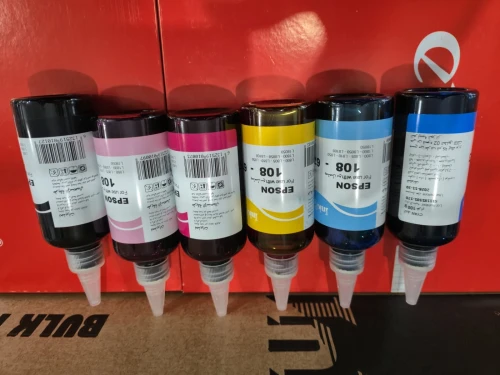 Jeux de 6 bouteilles d'encre Inkpro 100ml 108 - 673 [DAY] Epson (Light)