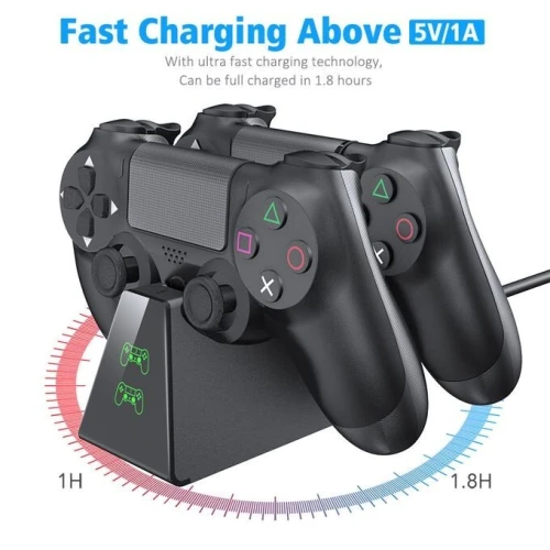 Station De Charge double pour manette PS4 DOBE TP-19012