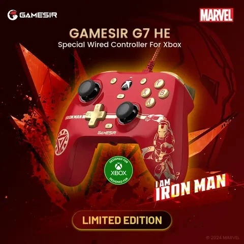 Manette GameSir G7 HE Iron Man Limited edition