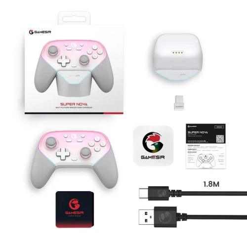 Gamesir Super NOVA Whipped Pink avec stand