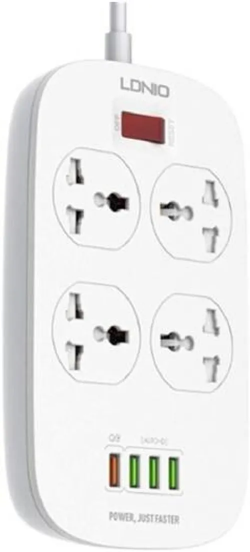 Multiprise universelle LDNIO SC4407 [4P/4USB] 2500W 2m