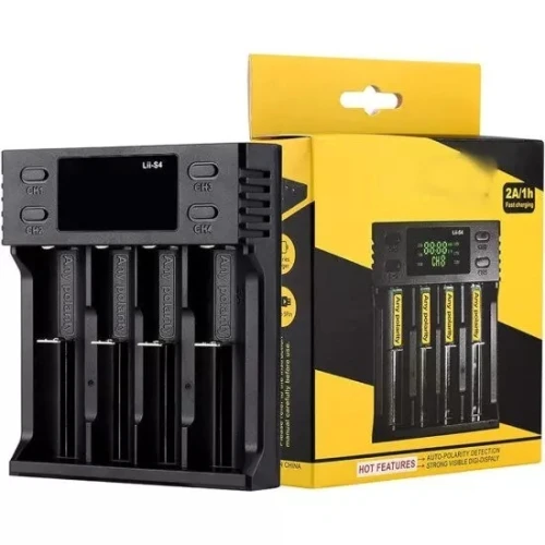 Chargeur De piles et Batterie À Détection Automatique De Polarité Metama Lii-S4