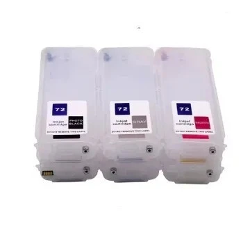 Cartouche rechargeable pour traceur  HP 72 - 280 ml - Compatible DesignJet T795, T610, T770
