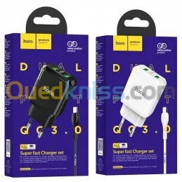 Chargeur hoco fourni avec cable N6 Original