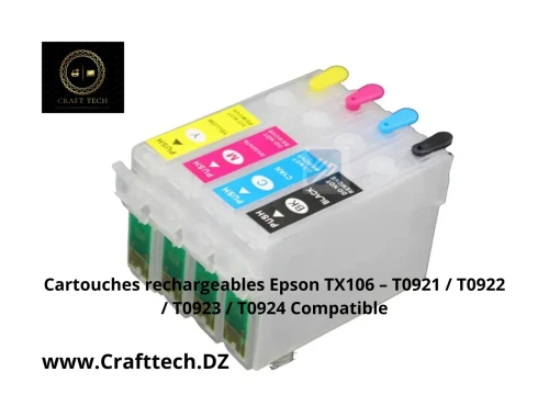 Cartouches rechargeables Epson TX106 - T0921 / T0922 / T0923 / T0924 Compatible