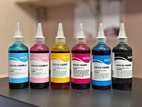 Jeux de 6 bouteilles d'encre Inkpro 100ml E0010 [DAY] Epson pour imprimante photo équivalant 108