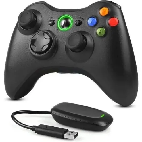 MANETTE XBOX 360 PC SANS FIL  AVEC ADAPTATEUR SANS FIL dobgel 