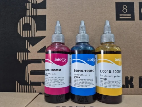 Encre Ink Pro Pack 3 Couleurs - Encre Dye E0010  100ml pour Imprimantes Epson | Très Haute Qualité