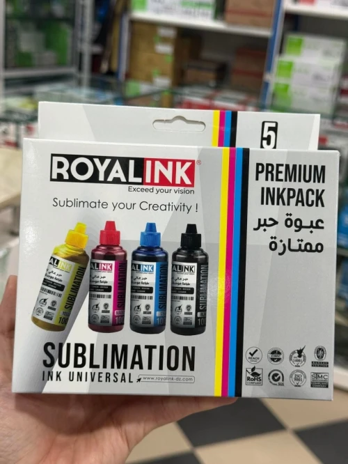 Jeux de 4 bouteilles d'encre sublimation Royalink