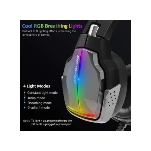 Casque Gaming Beexcellent GM-8 RGB  Pour Ps4 Pc Xbox One Mac Switch Rgb