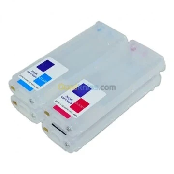 Cartouches rechargeables pour traceur  HP 10 / 82 - 4 couleurs 280 ml pour DesignJet 500, 510, 800