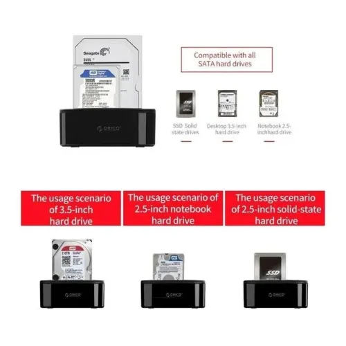 Station d'accueil ORICO 2 SATA USB3.0 REF: 6228US3