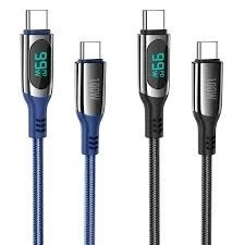 Cable Data and charge HOCO S51 100W avec afficheur Type-C to Type-C