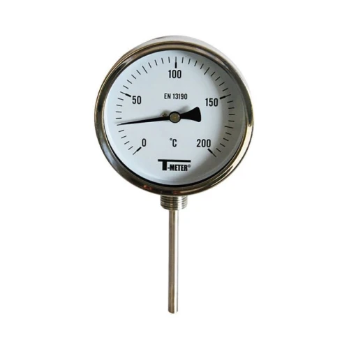 THERMOMETRES BI-METALLIQUES A CADRAN INOX RADIAL D.100