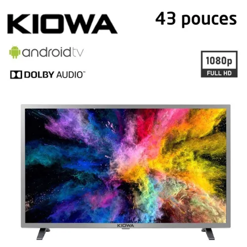 Téléviseur Kiowa LED 43 Pouces FULL HD Android TV
