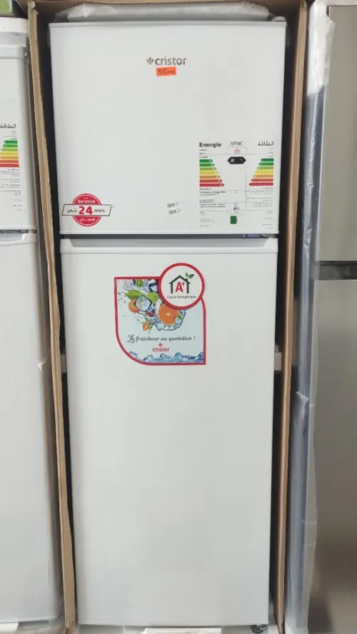 Réfrigérateur CRISTOR 410L Defrost Deux Portes Blanc\Gris