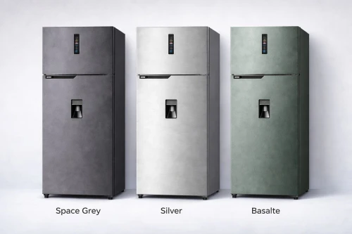 Réfrigérateur IRIS 480L Minifrost Deux Portes gris, blanc, noir