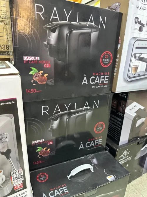 Machine À Café RAYLAN 2en1 POUDRE ET CAPSULE 19 BARS 24 MOIS/GARANTIE