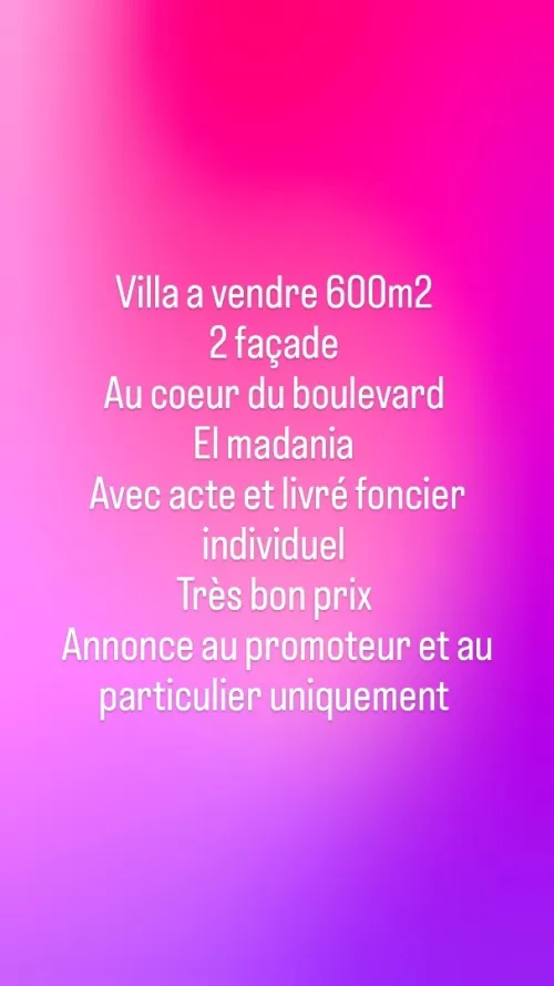 Vente Villa Alger El madania