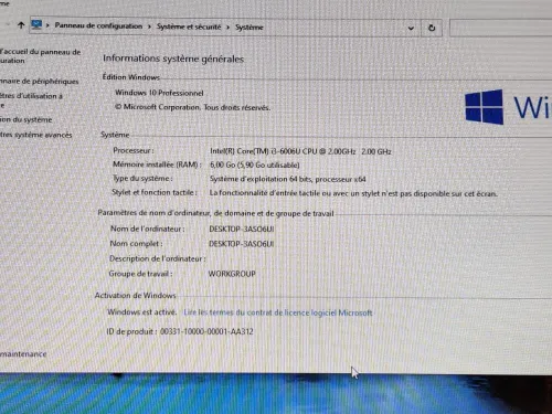 FIJUTSU LIFE BOOK / INTEL I3 6EME /6G / 128 SSD / 15.6