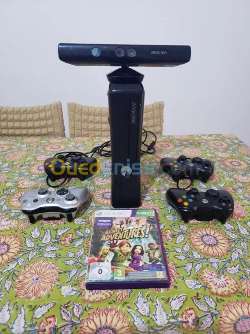 Xbox 360 + kinect + 4 manette