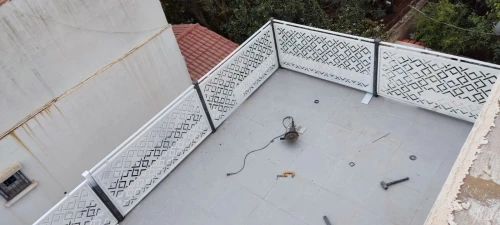 Garde de corps rampes d'escaliers cloture métallique 
