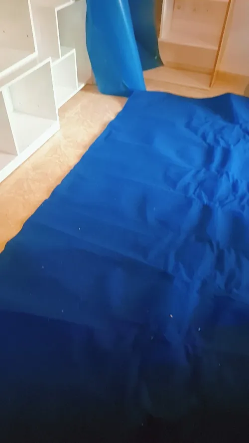 Moquette bleue 