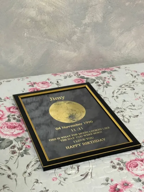 Cadeaux Anniversaires - Cadre Golden Foil