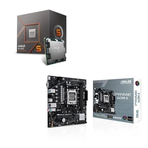 Combo asus a620 + cpu amd ryzen 8400f + ventilateur amd