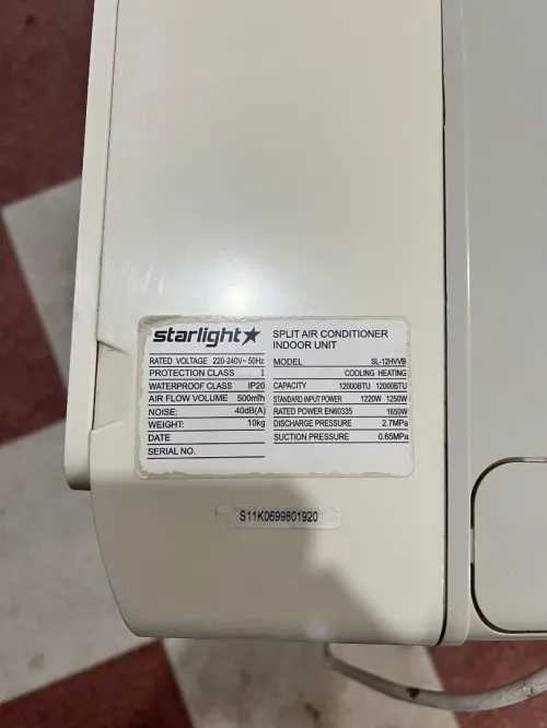 Climatiseur Starlight 12000 BTU