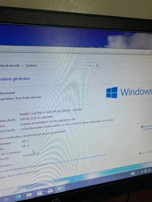 Pc bureau i3 3eme 4gb ram 500 disque dure