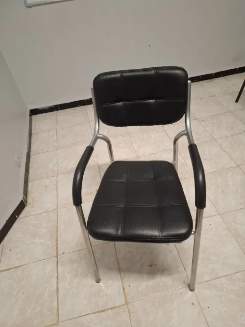 Chaise de bureau cuir noir