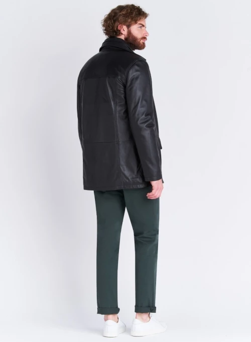 Manteau en cuir d'agneau Emmanuelle Khanh