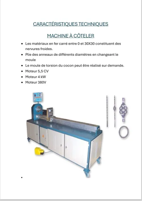 MACHINES D'USINE DE FER FORGÉ