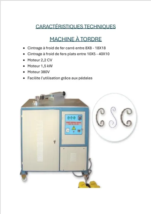 MACHINES D'USINE DE FER FORGÉ