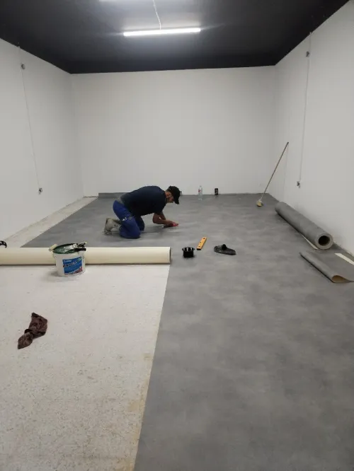 Pose gerflex et pvc acoustique 